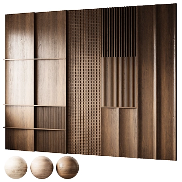 Wooden Panels, 26054 Polys 3D model image 1 