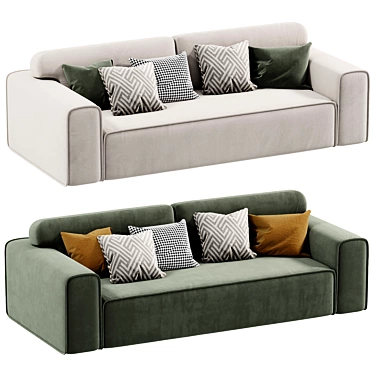 Modern Viena Sofa 2017 Edition 3D model image 1 