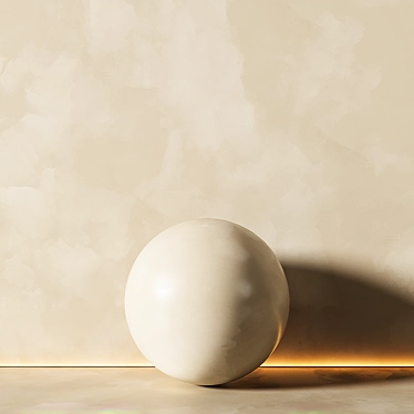 Beige Decorative Plaster 2 3D model image 1 