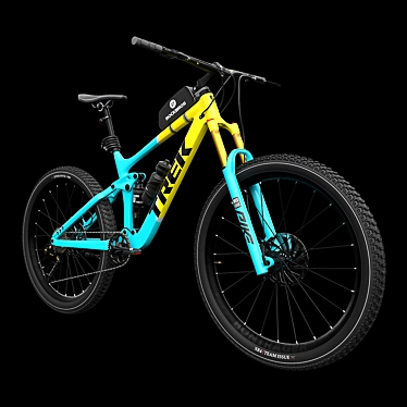 Yellow Mountain Bike 3D Model 3D model image 1 