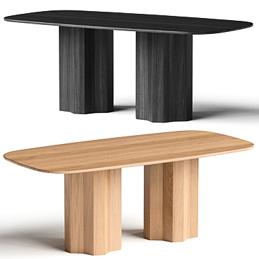 Contemporary Oval Trapeza Table, 3D Model 3D model image 1 