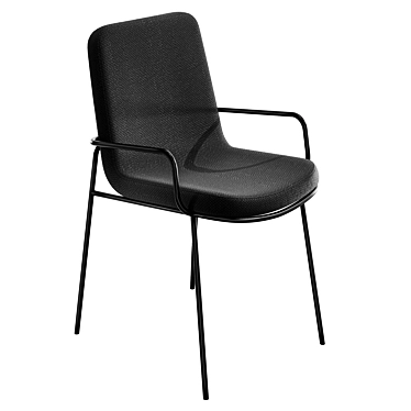 Modern Dark Grey Chair - Giulia 3D model image 1 