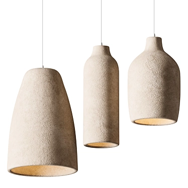 Modern Agustín Pendant Light, Various Sizes 3D model image 1 