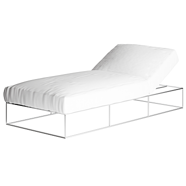 Elegant Outdoor Daybed Comfort 3D model image 1 