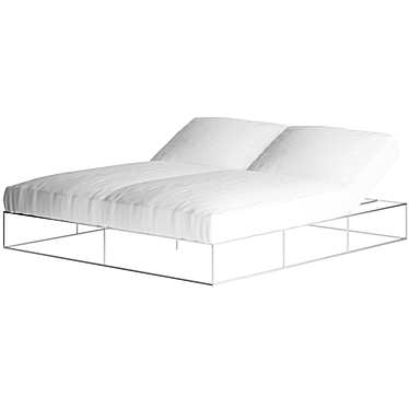 Elegant Outdoor Daybed for Refined Comfort 3D model image 1 