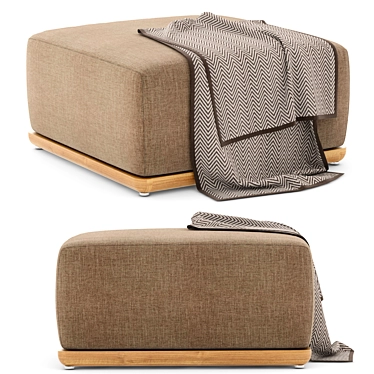 Modern Trelica Ottoman by RH 3D model image 1 