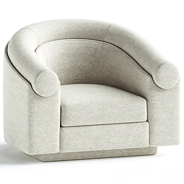 Elegant Valetta Armchair Design 3D model image 1 