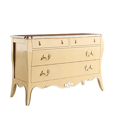 Italian Classic Style Dresser 3D model image 1 