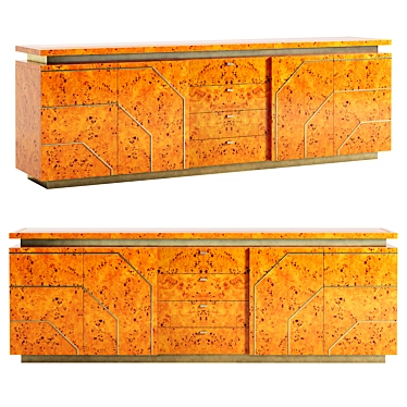 Vintage Margot Sideboard 3D Model 3D model image 1 