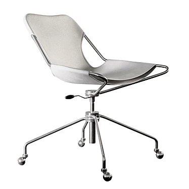 Paulistano OC Leather Office Chair 3D model image 1 
