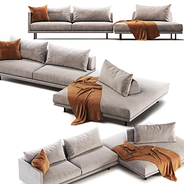 Modern Elegance: Josh Moroso Sofa 3D model image 1 