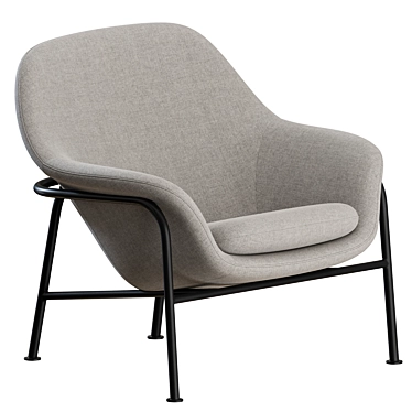 Modern Metal Lounge Chair, Normann Copenhagen 3D model image 1 