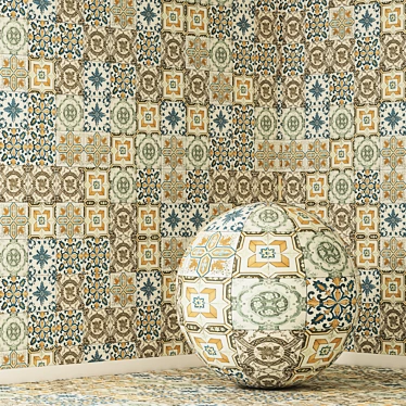 4K Seamless Moroccan Tiles Texture 3D model image 1 