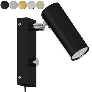 Minimalist Puck Wall Sconce 3D model image 1 