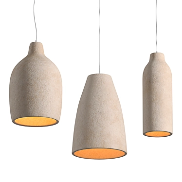Modern Metal Agustin Pendant Light 3D model image 1 
