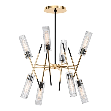 Elegant TELESTO Chandelier 3D model image 1 