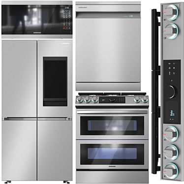 Samsung Smart Appliance Bundle 3D model image 1 