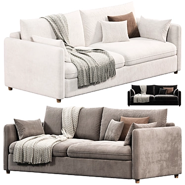 Modern Tranquil Mons Sofa Set 3D model image 1 