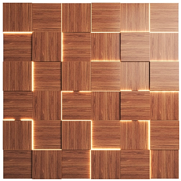 Eco-Friendly 3D Wall Panels 3D model image 1 