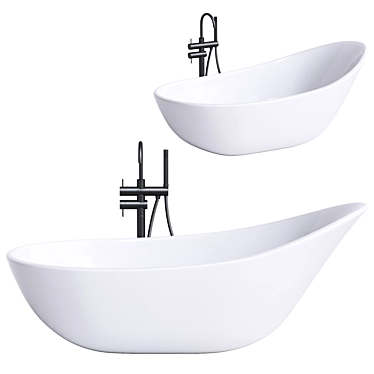 Modern Oval Freestanding Bathtub 2017 3D model image 1 