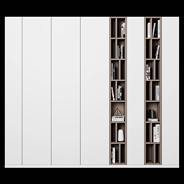 Adjustable Modular Wardrobe & Shelf 3D model image 1 