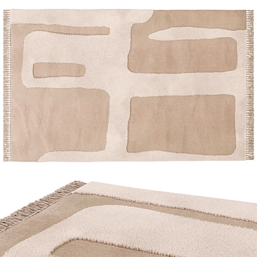 Ferm Living Alley Wool Rug 3D model image 1 