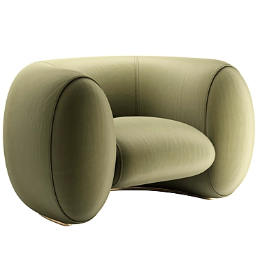 **Molteni&C Cinnamon Armchair | Elegant Design** 3D model image 1 