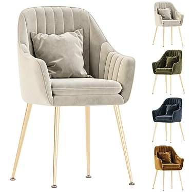 Luxury Chair Collection: Corona Render 3D model image 1 