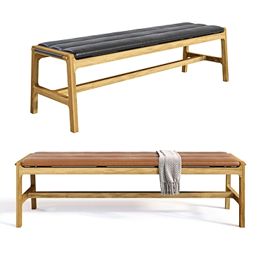 Aura Leather Bench