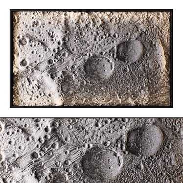 Lunar Surface Wall Decor 3D model image 1 