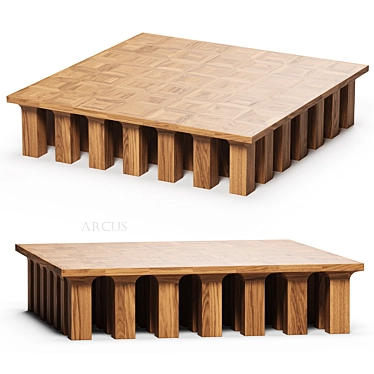 Sleek Arcus Coffee Table Collection 3D model image 1 