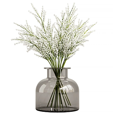 Ethereal Baby's Breath Bouquet 3D model image 1 
