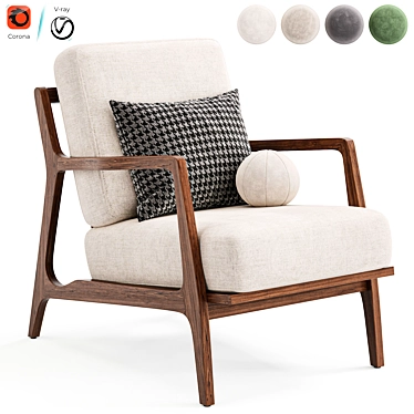 Stylish Verity Lounge Chair 2015 3D model image 1 