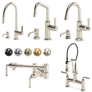 Modern Kitchen Faucet Model 2015 3D model image 1 