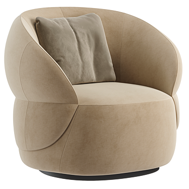 Sleek CPIL Armchair 3D Model 3D model image 1 