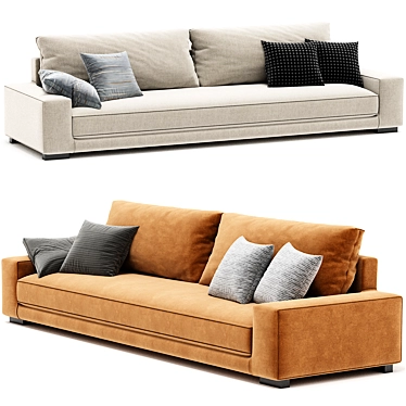 Sleek 2017 Grande Sofa Model 3D model image 1 