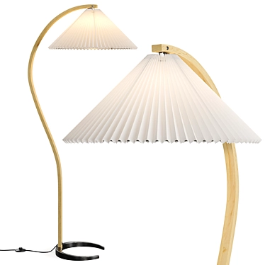 Modern Timberline Floor Lamp: 3D Model 3D model image 1 