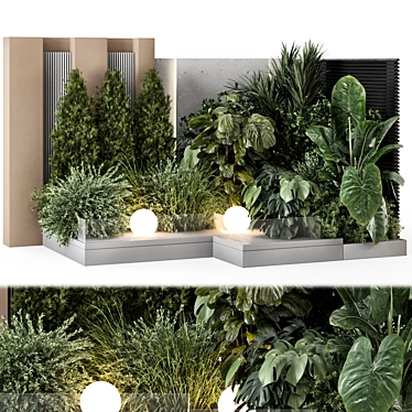 Lush Bush and Tree Set 3D model image 1 