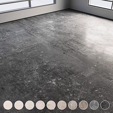 Polished Seamless Concrete Flooring 3D model image 1 