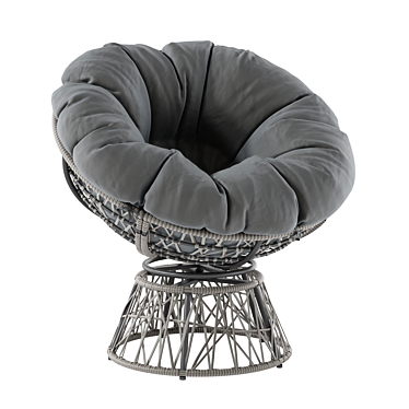 Contemporary Patio Papasan Chair 3D model image 1 