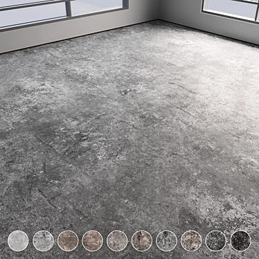 Polished Seamless Concrete Floor 3D model image 1 