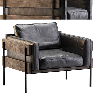 Modern Kari Accent Chair in 3D 3D model image 1 