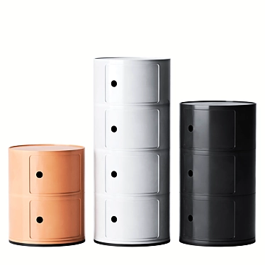 Modular Componibili Storage Unit 3D model image 1 