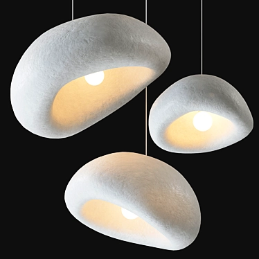 Natural Form Pendant Light 3D model image 1 