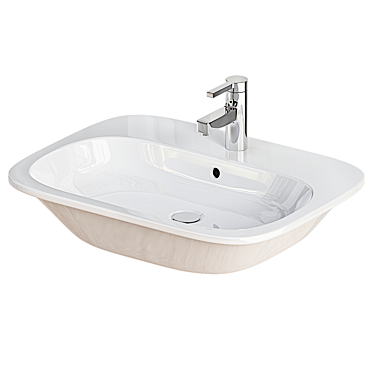 Duravit HAPPY D.2 Modern Sink 3D model image 1 