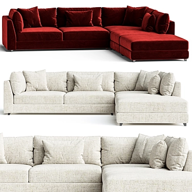 Vickie Night Sectional Sofa 3D model image 1 