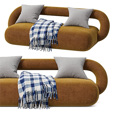 Elegant Baya Sofa Model Synergized 3D model image 1 