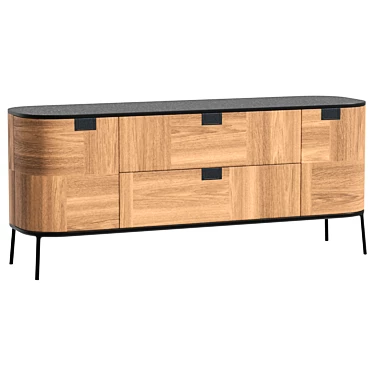 Luxury Maxalto Sideboard TESAURUS 3D model image 1 