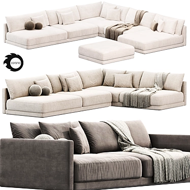 KATARINA Modular Sofa: Stylish Design 3D model image 1 