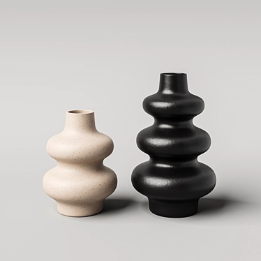 Set of ceramic vases